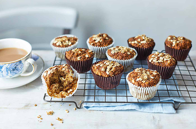 636x418 Banana and oat muffins