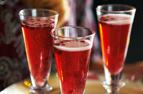Pomegranate bellinis