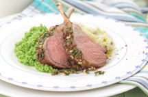 Lamb Rack with Rosemary and Honey Glaze