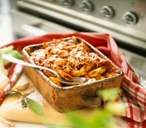 Penne pasta and tomato bake	
