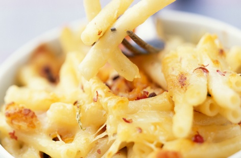 Macaroni and haddock bake