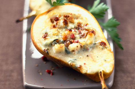 Pears with blue cheese