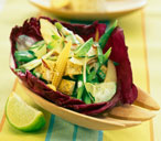 Indonesian salad with marinated tofu