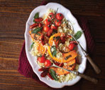 Butternut squash, chorizo and quinoa salad