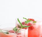 Raspberry lime  cocktail.