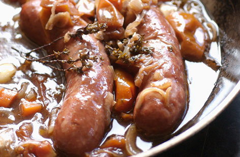 Stewed Sausages