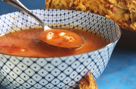 153216   Caldo Verde Soup with Broa Bread HERO