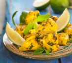 Chicken with lime and mint