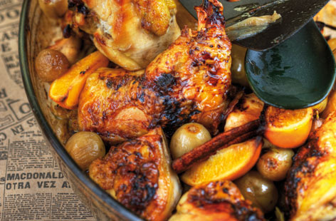 159442 roast legs of chicken with citrus fruit HERO