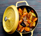 Pork, prune and carrot casserole