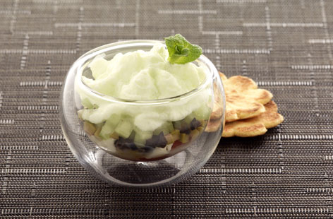 Cucumber mousse