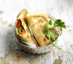 Green and red pepper turnovers