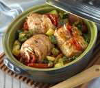 Provencal-style rolled pork