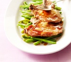 Pork chop with maple syrup