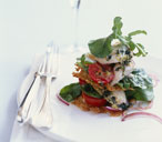 Chicken breast and tomato mille-feuillee