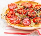 Tomato and onion savoury tart