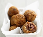 Beef and peanut meatballs