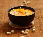 Cream of pumpkin and honey soup