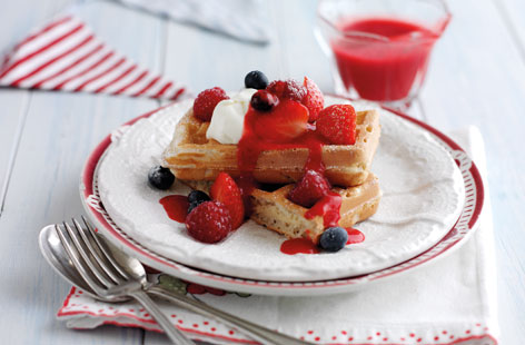 4th July Berry Waffles HERO