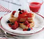 4th July berry waffles