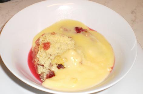 Apple and Blackberrry crumble