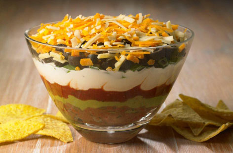 Seven layer dip