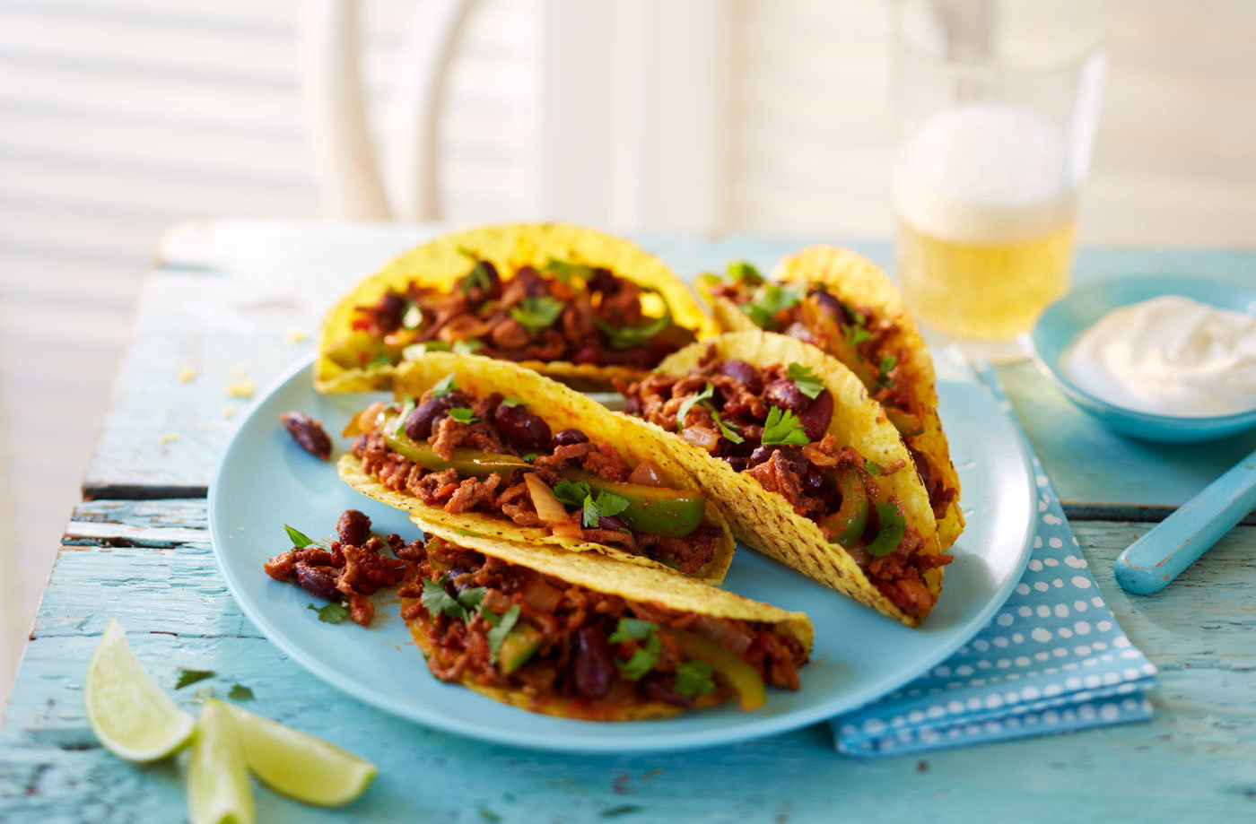 Tacos filled with chilli Tesco Real Food