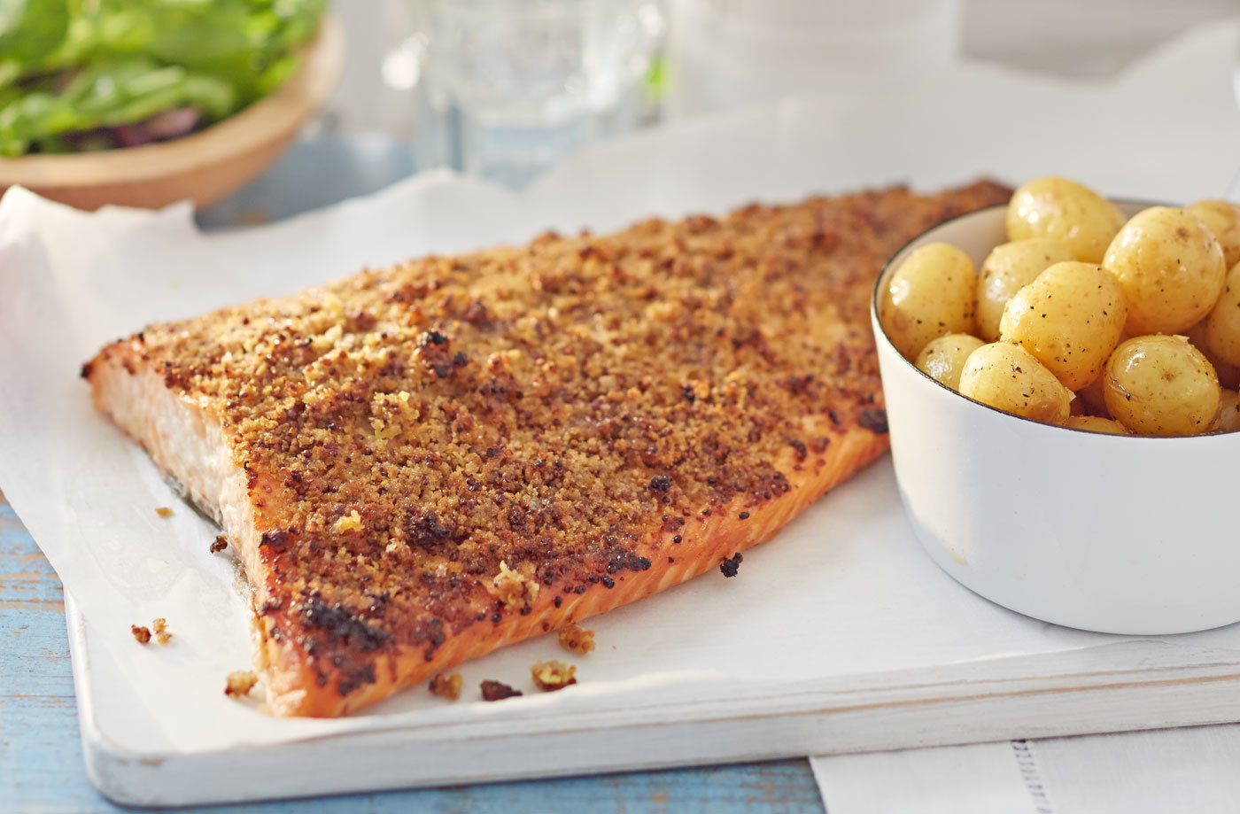 Mustard-crusted salmon | Tesco Real Food