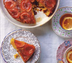 Apricot and almond upside down cake