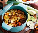 Beef and root veg hotpot 