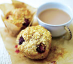 Blackberry and toasted hazelnut muffins