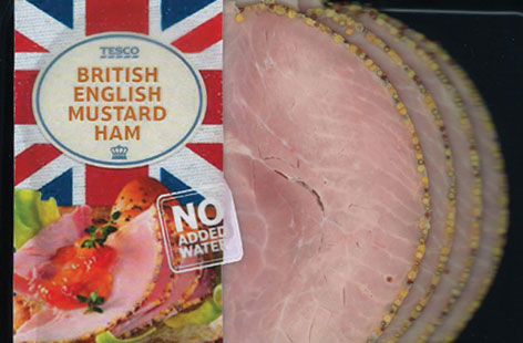 British English Mustard Ham nis hero