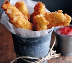 Chicken goujons with homemade ketchup