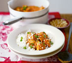 Chicken, tomato and peanut curry