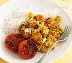 Butternut squash and chicken rogan josh