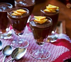 Chocolate amaretti pots
