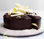 Double chocolate fudge cake
