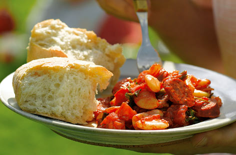 Chorizo and butter beans HERO