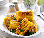 Corn with maple drizzle