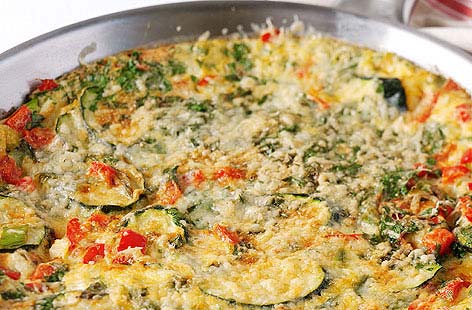 Courgette & Pepper Frittata