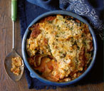 Courgette and aubergine parmigiana