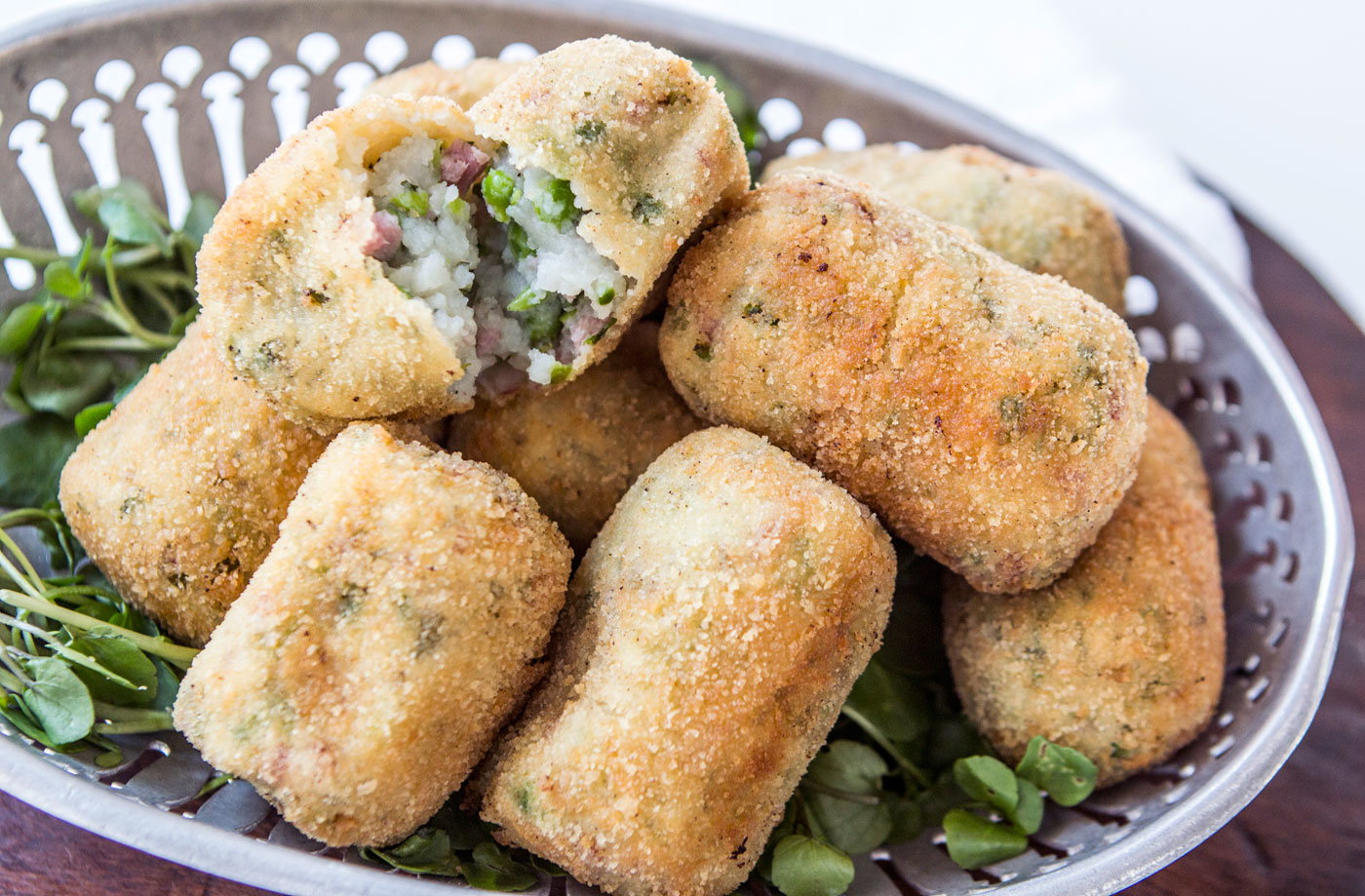 Pea and ham croquettes Tesco Real Food