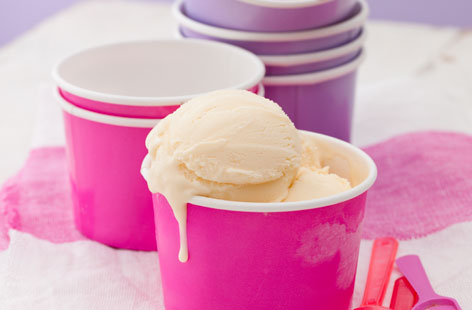 Elderflower and honey ice cream