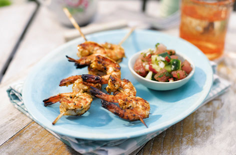Explosive Thai Prawns Landscape (h)