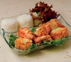 Fish with wasabi cream sauce