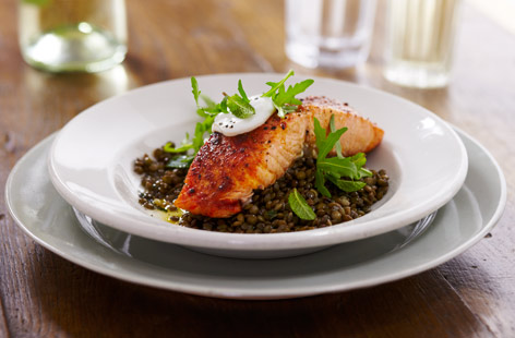 French RoastSalmonGreenLentils Th