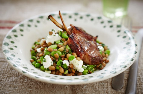 HE LAMBCUTLETMINTPEA