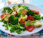 Broccoli and salmon salad