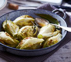 Braised lettuce