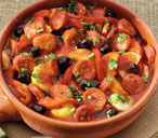 Hearty chorizo sausage stew